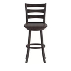 Tabouret de comptoir classique Emma et Oliver Ladderback avec siège en bois