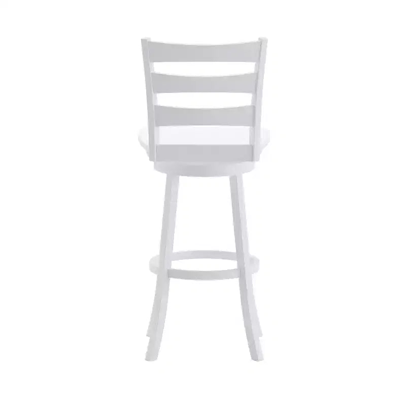 Tabouret de comptoir classique Emma et Oliver Ladderback avec siège en bois