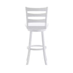 Tabouret de comptoir classique Emma et Oliver Ladderback avec siège en bois