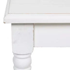 Banc rectangulaire en bois Kate et Laurel Cates, 42x14x19, blanc