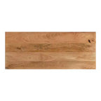Banc rectangulaire en bois Kate and Laurel Pallson, 36x14x20, naturel et noir