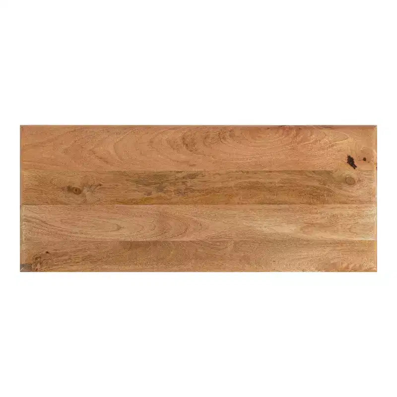 Banc rectangulaire en bois Kate and Laurel Pallson, 36x14x20, naturel et noir