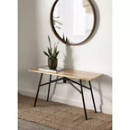 Banc rectangulaire en bois Kate and Laurel Pallson, 36x14x20, naturel et noir