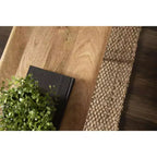 Banc rectangulaire en bois Kate and Laurel Pallson, 36x14x20, naturel et noir