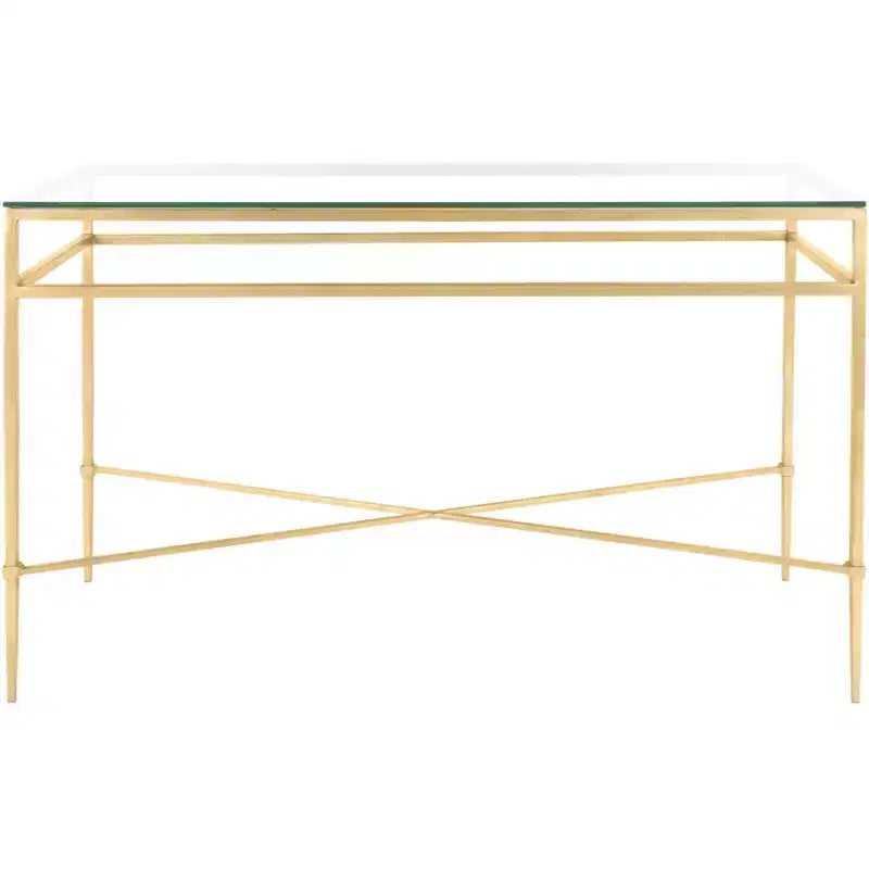 Baumgarten Console Table - AMH8305A - Gold - Safavieh Couture