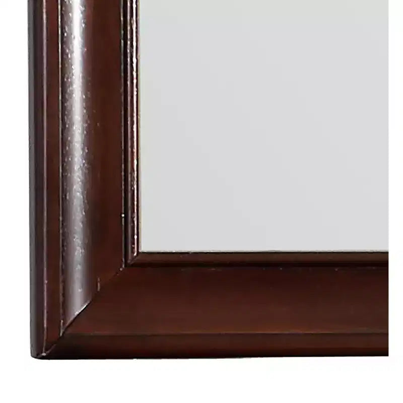 Miroir de commode Passion Furniture LaVita rectangulaire et encadré, 45 po x 33 po