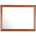 Miroir de commode Passion Furniture LaVita rectangulaire et encadré, 45 po x 33 po