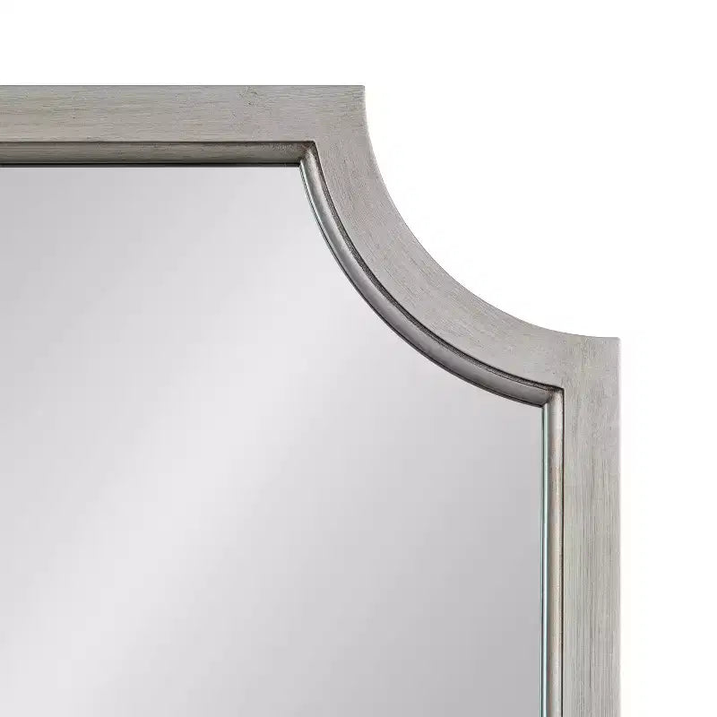 Miroir festonné en MDF Kate et Laurel Hogan, 24x36, argent