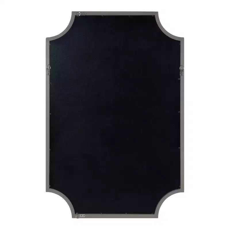 Miroir festonné en MDF Kate et Laurel Hogan, 24x36, argent