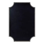 Miroir festonné en MDF Kate et Laurel Hogan, 24x36, argent