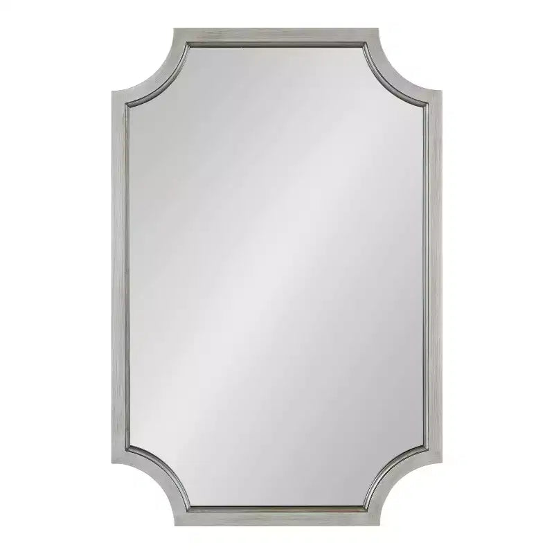 Miroir festonné en MDF Kate et Laurel Hogan, 24x36, argent
