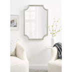 Miroir festonné en MDF Kate et Laurel Hogan, 24x36, argent