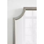 Miroir festonné en MDF Kate et Laurel Hogan, 24x36, argent