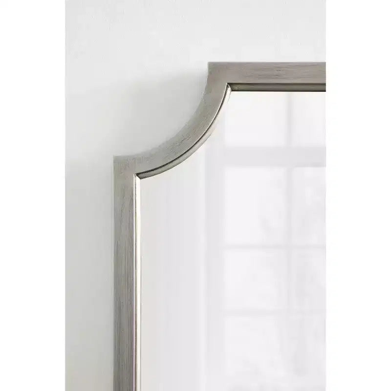 Miroir festonné en MDF Kate et Laurel Hogan, 24x36, argent