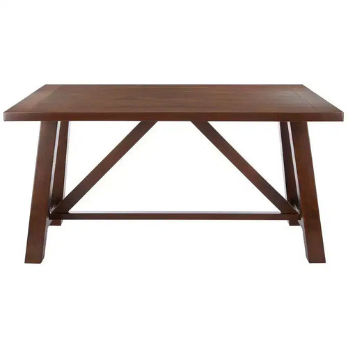 Ainslee Rectangle Dining Table - DTB9217A - Brown - Safavieh