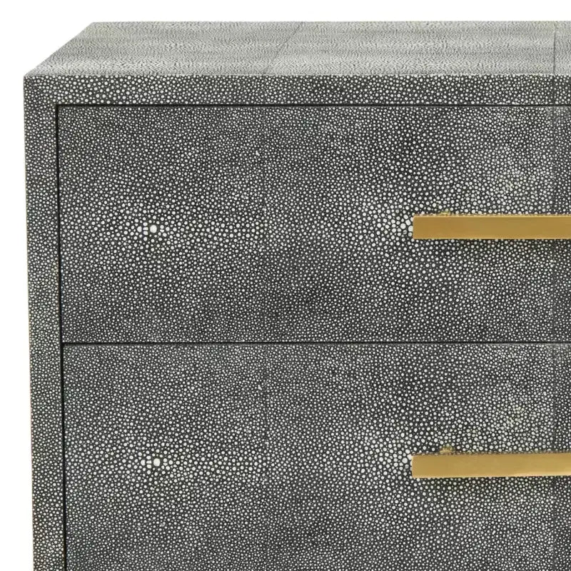 Table d'appoint Nour effet galuchat - SFV1520B - Noir - Safavieh Couture