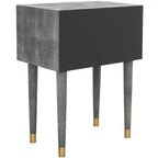 Table d'appoint Nour effet galuchat - SFV1520B - Noir - Safavieh Couture