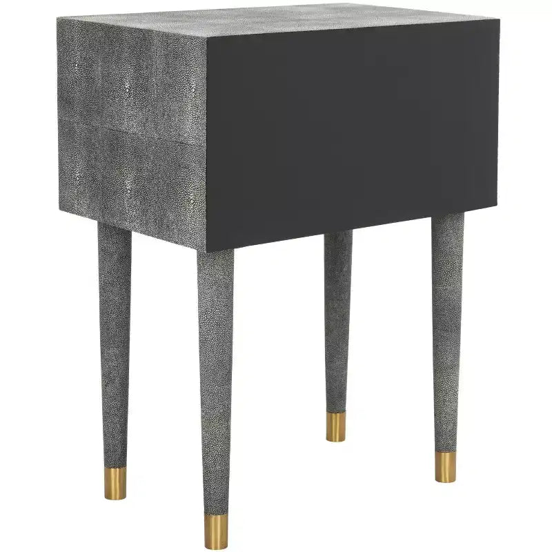 Table d'appoint Nour effet galuchat - SFV1520B - Noir - Safavieh Couture