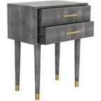 Table d'appoint Nour effet galuchat - SFV1520B - Noir - Safavieh Couture