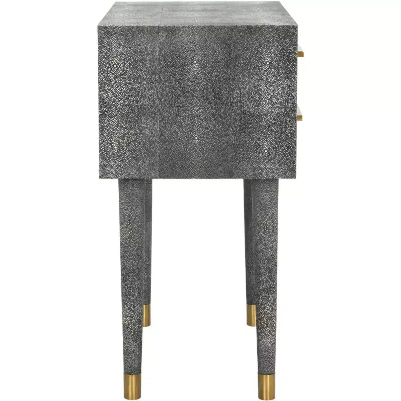 Table d'appoint Nour effet galuchat - SFV1520B - Noir - Safavieh Couture