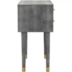 Table d'appoint Nour effet galuchat - SFV1520B - Noir - Safavieh Couture