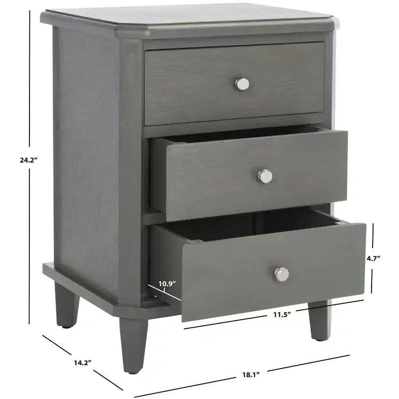 Table de Chevet Joe avec Tiroirs de Rangement - AMH6629 - Safavieh Couture