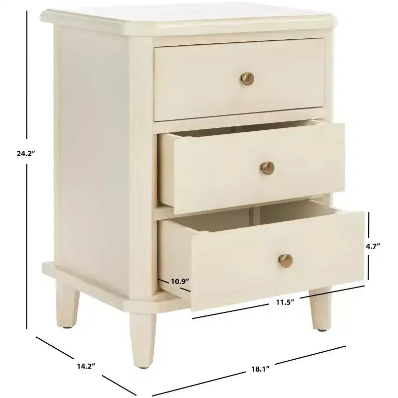 Table de Chevet Joe avec Tiroirs de Rangement - AMH6629 - Safavieh Couture