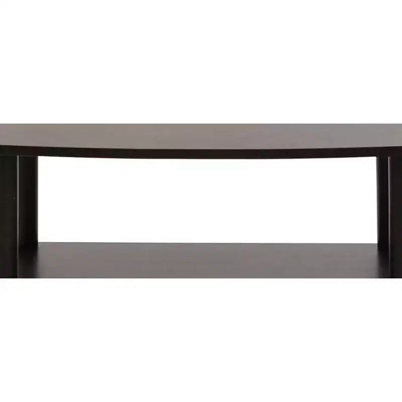 Meuble TV Furinno Industriel, console multimédia avec étagères de rangement ouvertes à 2 niveaux