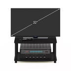 Meuble TV Furinno Industriel, console multimédia avec étagères de rangement ouvertes à 2 niveaux