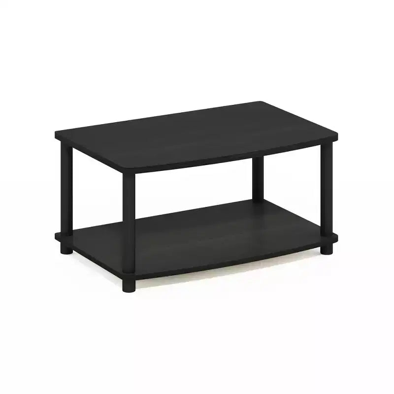 Meuble TV Furinno Industriel, console multimédia avec étagères de rangement ouvertes à 2 niveaux