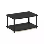 Meuble TV Furinno Industriel, console multimédia avec étagères de rangement ouvertes à 2 niveaux