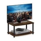 Meuble TV Furinno Industriel, console multimédia avec étagères de rangement ouvertes à 2 niveaux