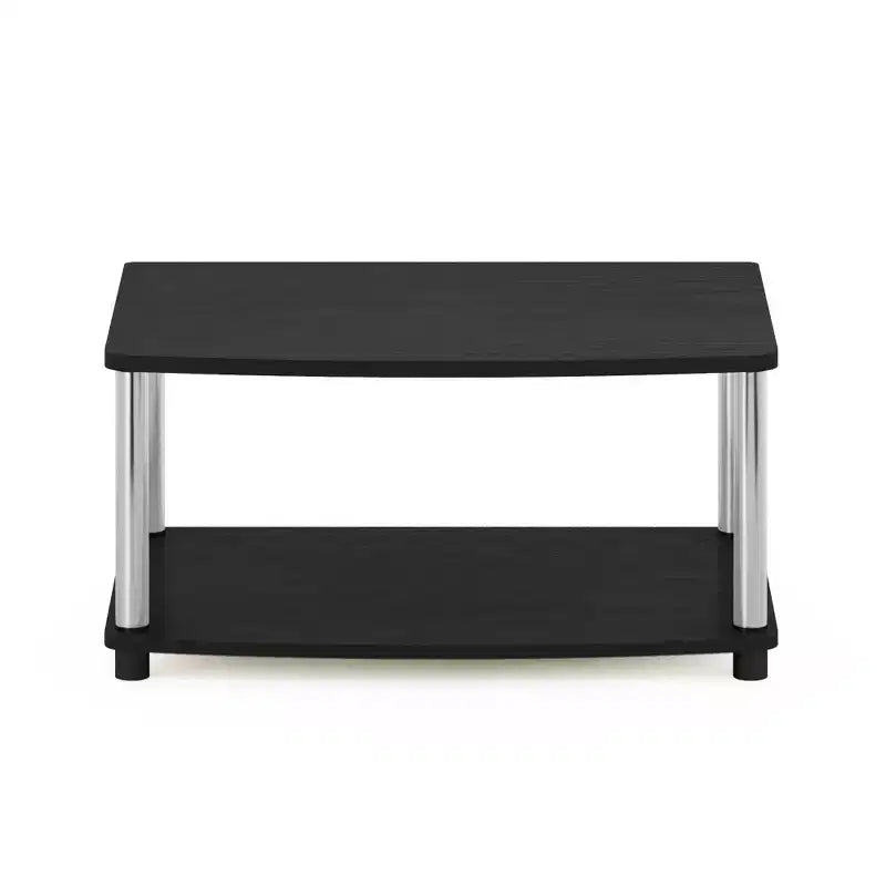 Meuble TV Furinno Industriel, console multimédia avec étagères de rangement ouvertes à 2 niveaux