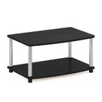 Meuble TV Furinno Industriel, console multimédia avec étagères de rangement ouvertes à 2 niveaux