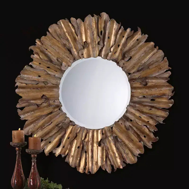 Miroir Mural Rond Uttermost Elegans de 43 Pouces de Large