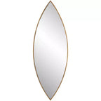 Uttermost Ellipse Golden Bronze 14 x 39 3/4 Wall Mirror