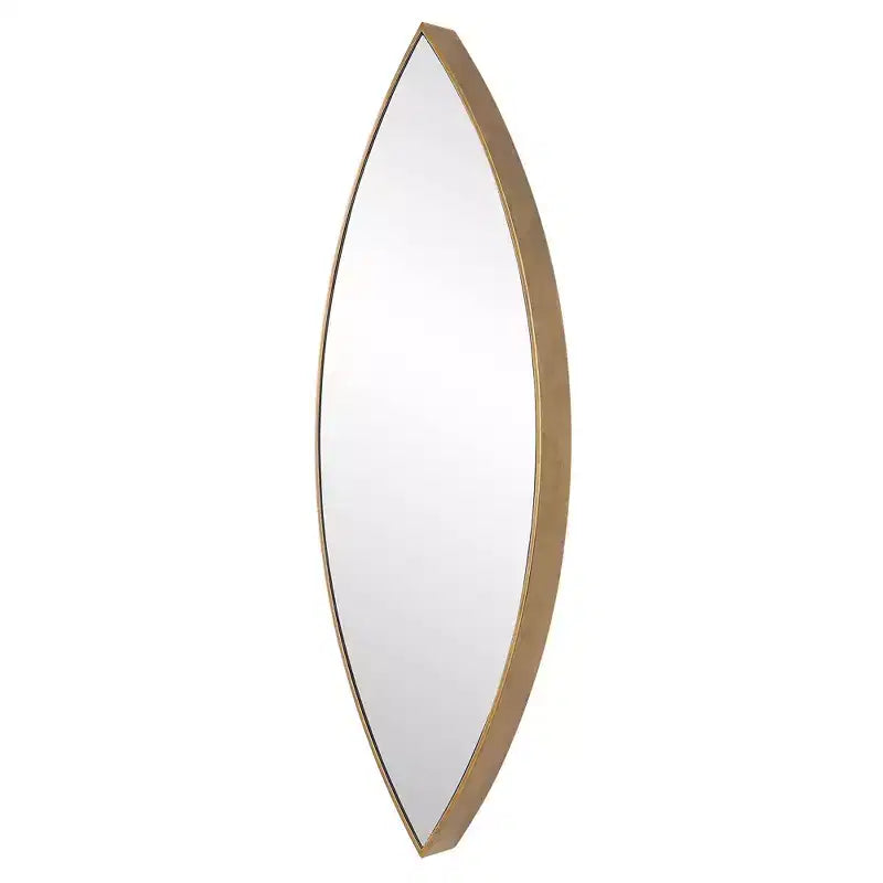 Miroir mural Uttermost Ellipse en bronze doré 14 x 39 3/4