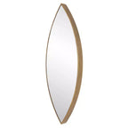Miroir mural Uttermost Ellipse en bronze doré 14 x 39 3/4