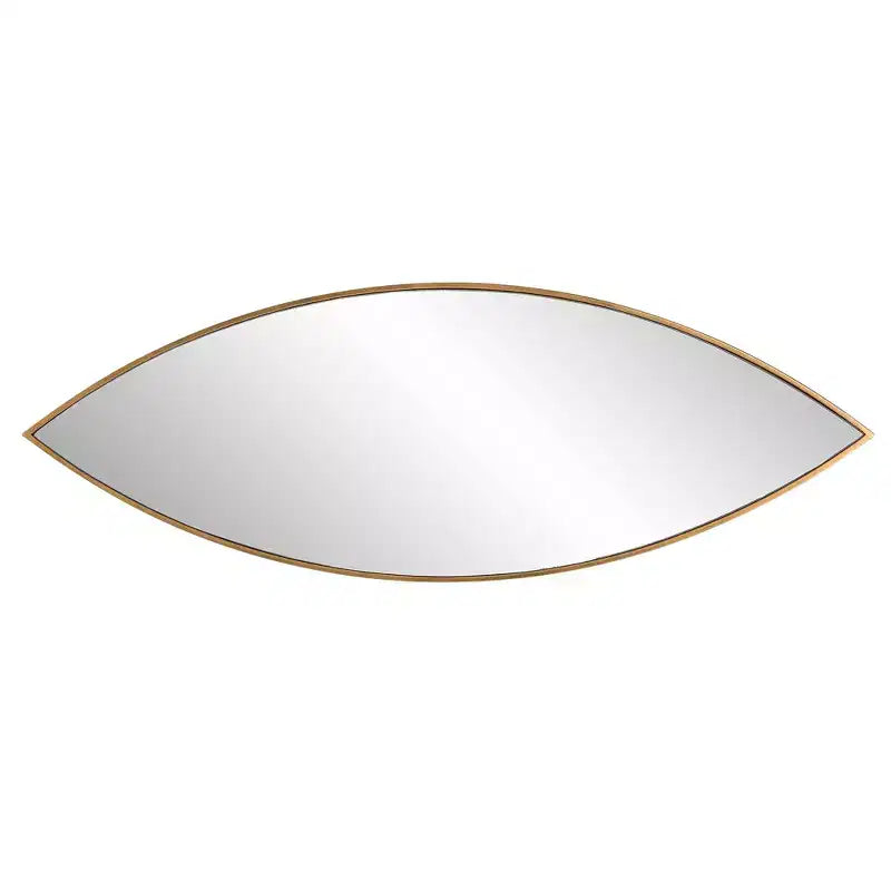 Miroir mural Uttermost Ellipse en bronze doré 14 x 39 3/4