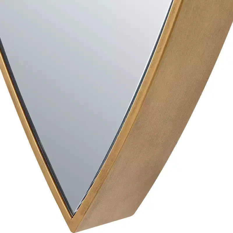 Miroir mural Uttermost Ellipse en bronze doré 14 x 39 3/4