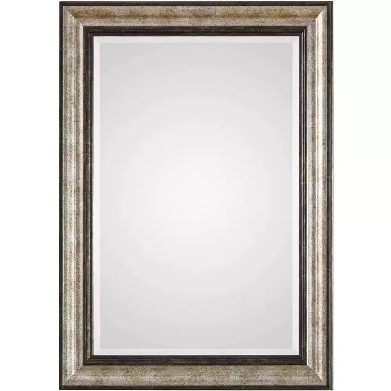 Uttermost Shefford Silver and Bronze 31 x 43 Rectangular Wall Mirror
