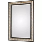 Miroir Mural Rectangulaire Shefford Argent et Bronze 31 x 43 Uttermost