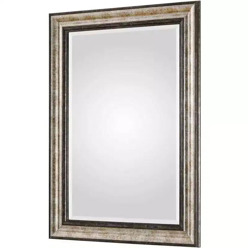 Miroir Mural Rectangulaire Shefford Argent et Bronze 31 x 43 Uttermost