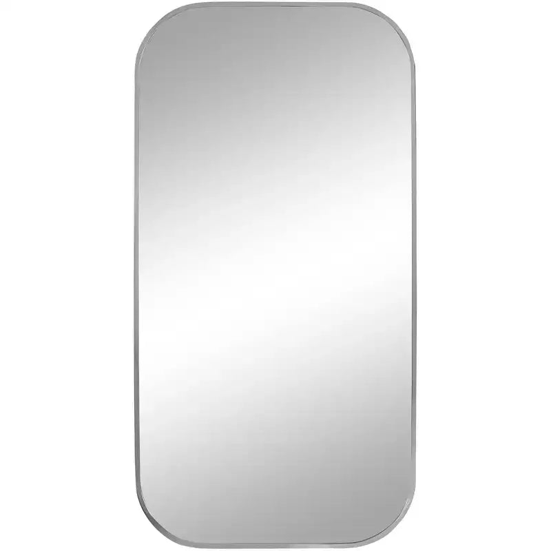 Uttermost Taft 41 x 21 Polished Nickel Rectangular Wall Mirror