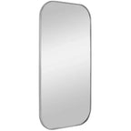 Miroir mural rectangulaire Uttermost Taft 41 x 21 nickel poli
