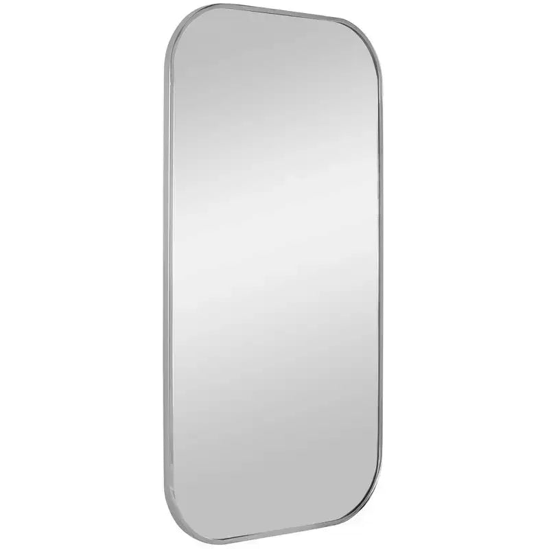 Miroir mural rectangulaire Uttermost Taft 41 x 21 nickel poli