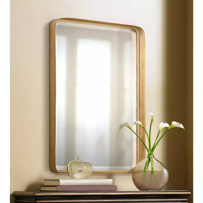Miroir mural Uttermost Crofton feuille d'or 20 1/4 x 30 1/4