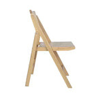 Flash Furniture Galene Lot de 2 chaises pliantes en rotin et canne avec cadre et assise en bois massif et dossier ventilé, parfaites pour les événements ou comme sièges supplémentaires