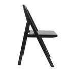 Flash Furniture Galene Lot de 2 chaises pliantes en rotin et canne avec cadre et assise en bois massif et dossier ventilé, parfaites pour les événements ou comme sièges supplémentaires
