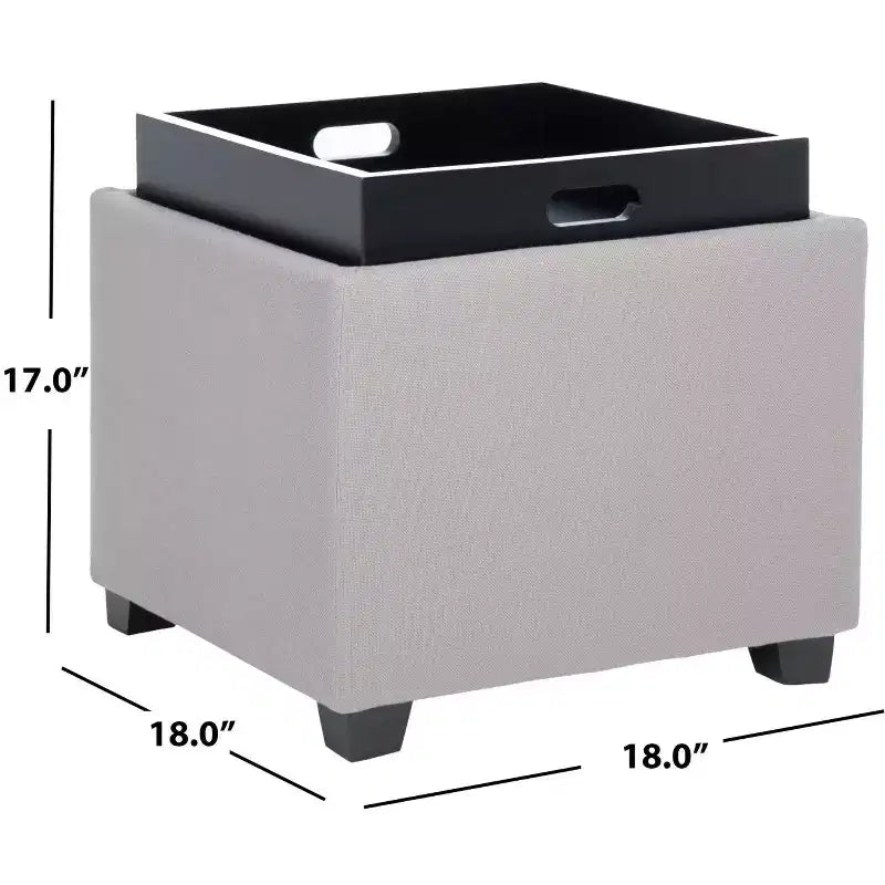 Pouff-tablette Harrison - HUD8233 - Safavieh Couture